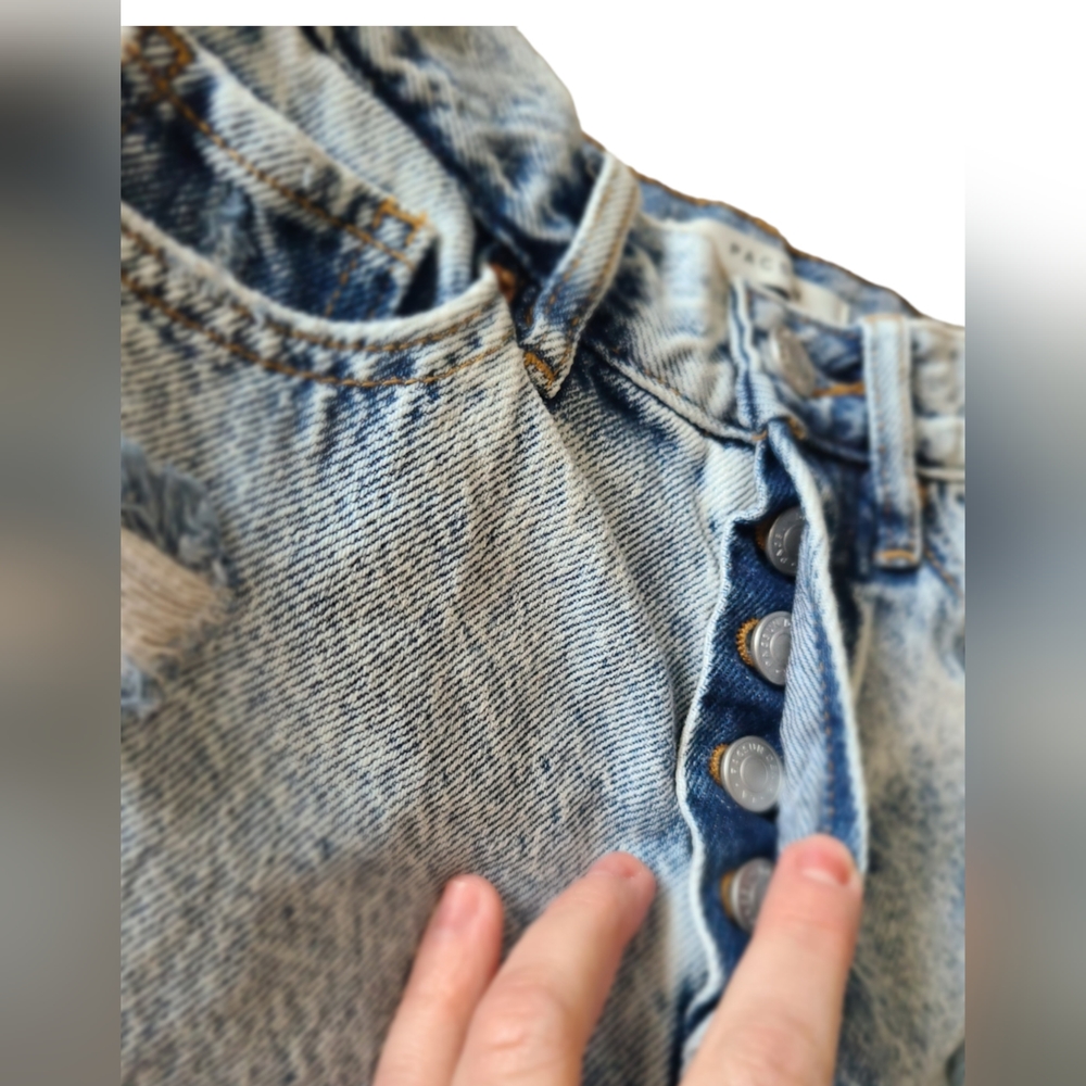 PACSUN |VINTAGE HIGH RISE DISTRESSED CUTOFF SHORTS | SIZE 22 - Picture 7 of 16